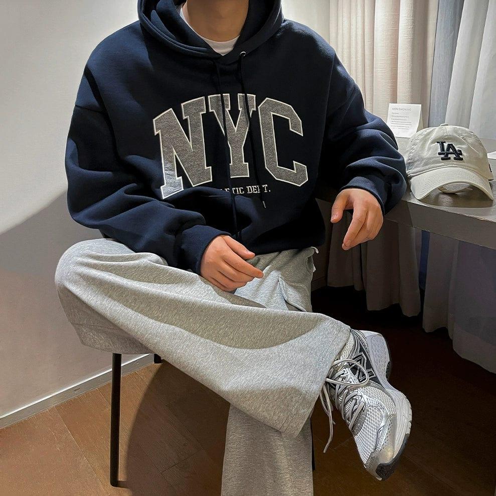 RT No. 10955 EMBROIDERED NYC PULLOVER HOODIE Product Image