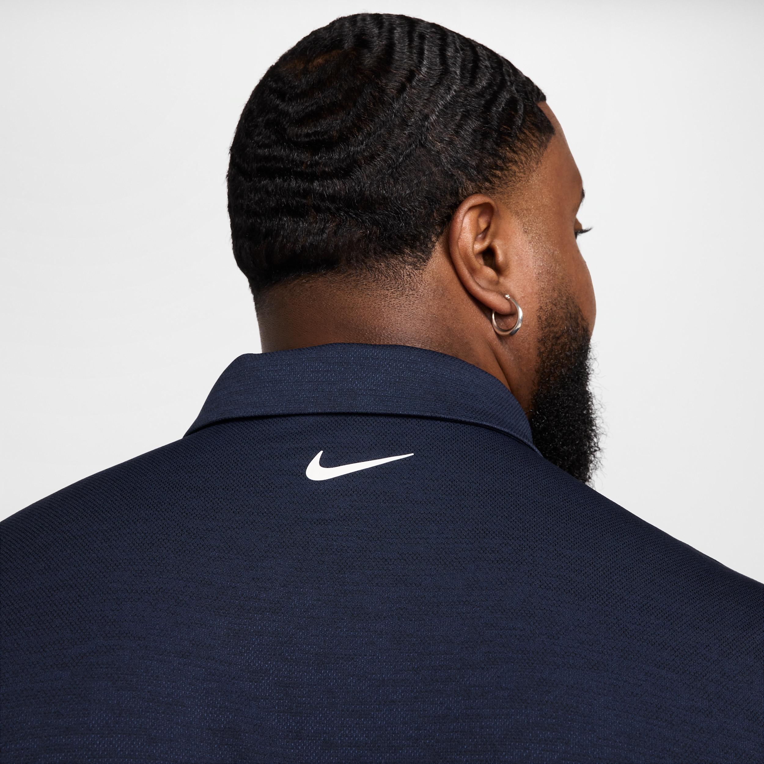 Nike Mens Tour Dri-FIT Jacquard Golf Polo | FZ7475-410 Product Image