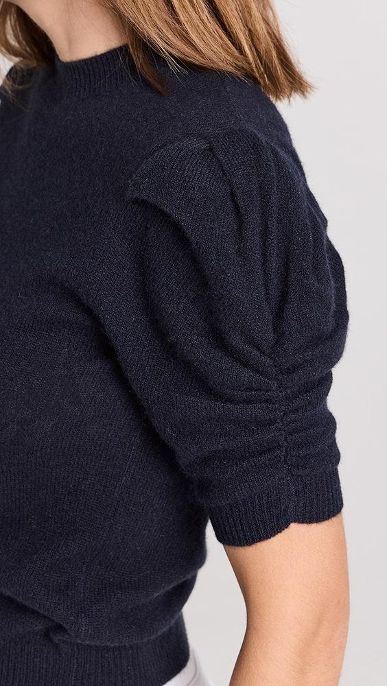 FRAME Ruched Cashmere Sleeve Sweater | Shopbop Product Image