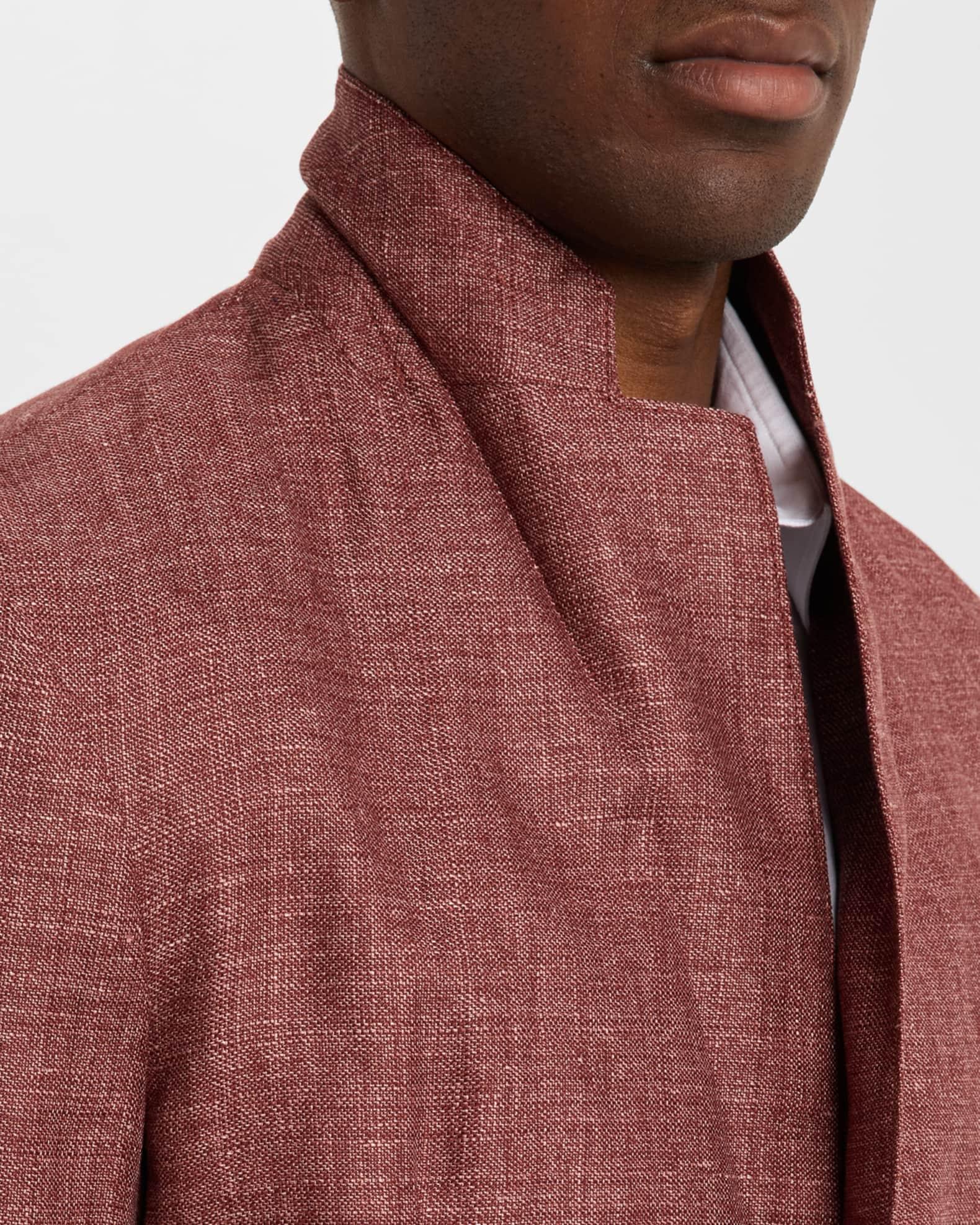Men's Linen and Wool Soft Single-Breasted Sport Coat Product Image