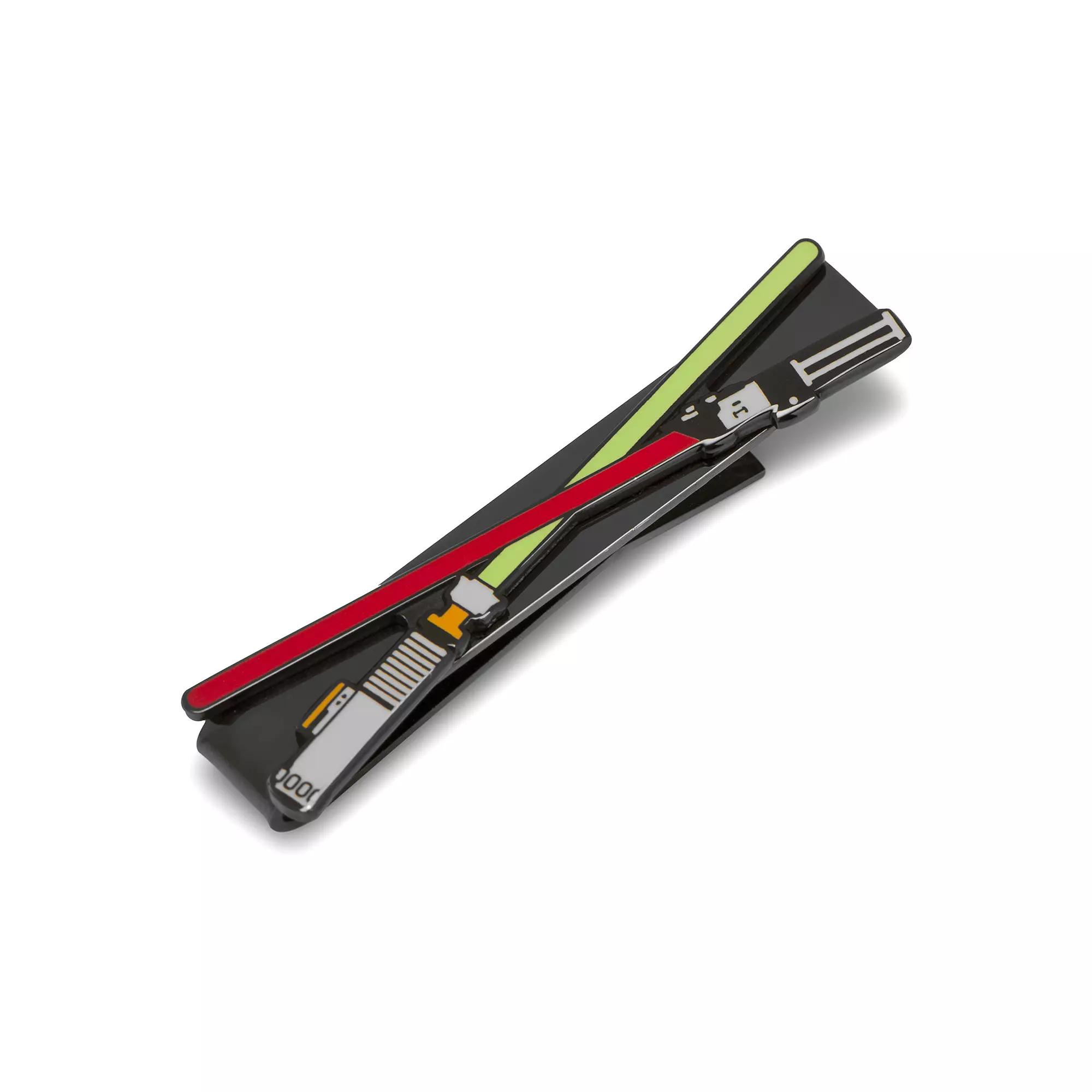 Men's Star Wars Lightsaber Battle Black Tie Bar Product Image