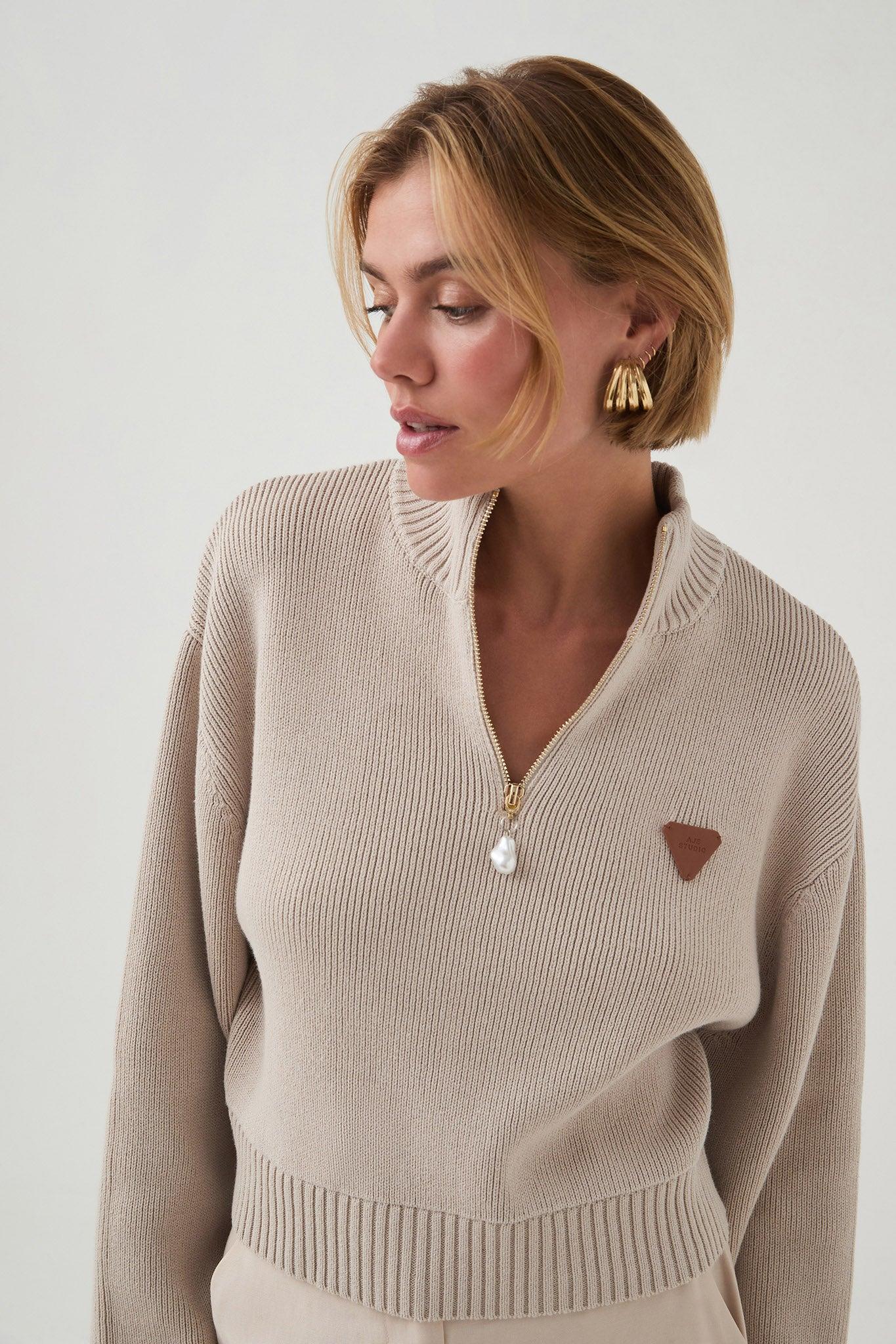 Naia 1/4 Zip Knit Product Image