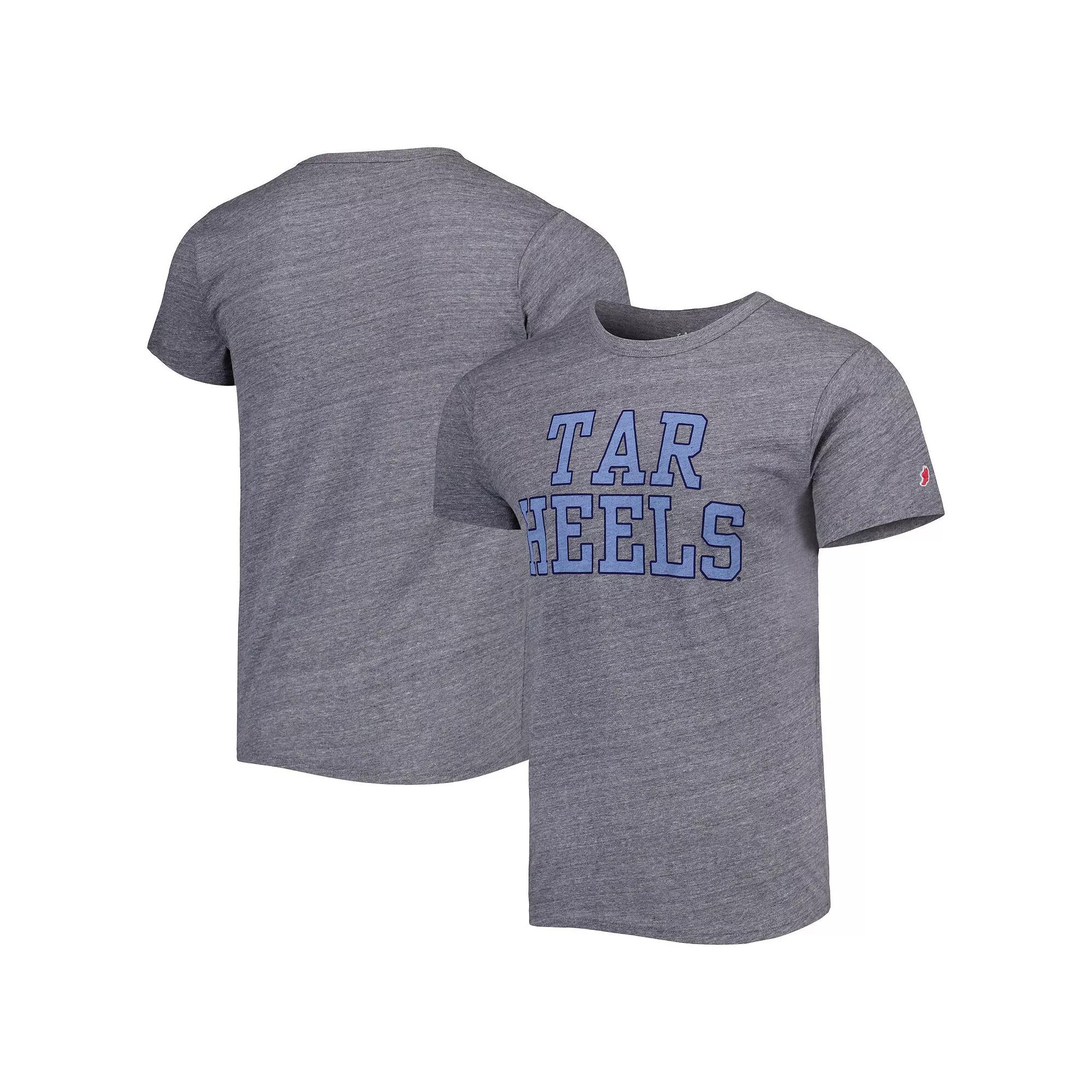 Men's League Collegiate Wear Heather Gray North Carolina Tar Heels Local Victory Falls Tri-Blend T-Shirt, Size: Large, Grey Product Image