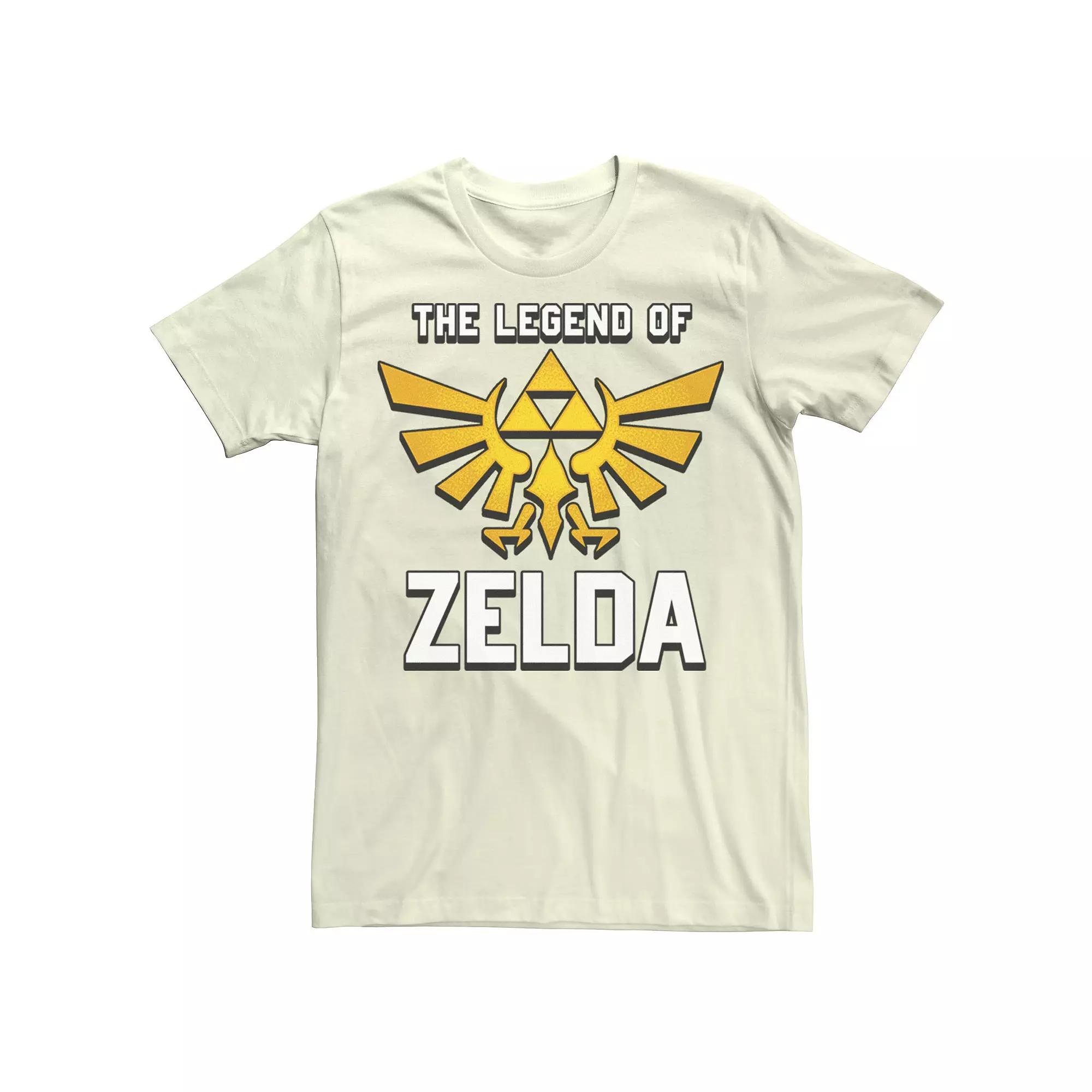 Men's Nintendo Legend Of Zelda Triforce Logo Tee, Size: 3XL, Natural Product Image