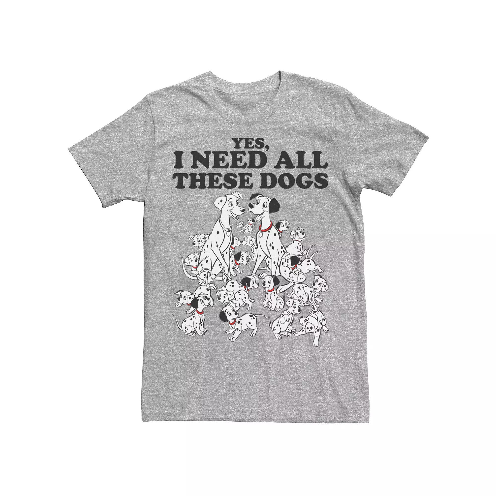Disney's 101 Dalmatians Men's Yes I Need All These Dogs Tee,  Product Image