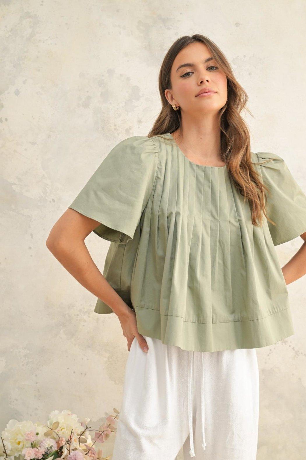 Pleated Blouse Product Image