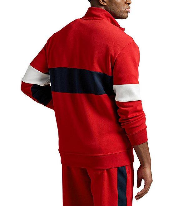 Polo Ralph Lauren Big & Tall Double-Knit Long Sleeve Track Jacket Product Image