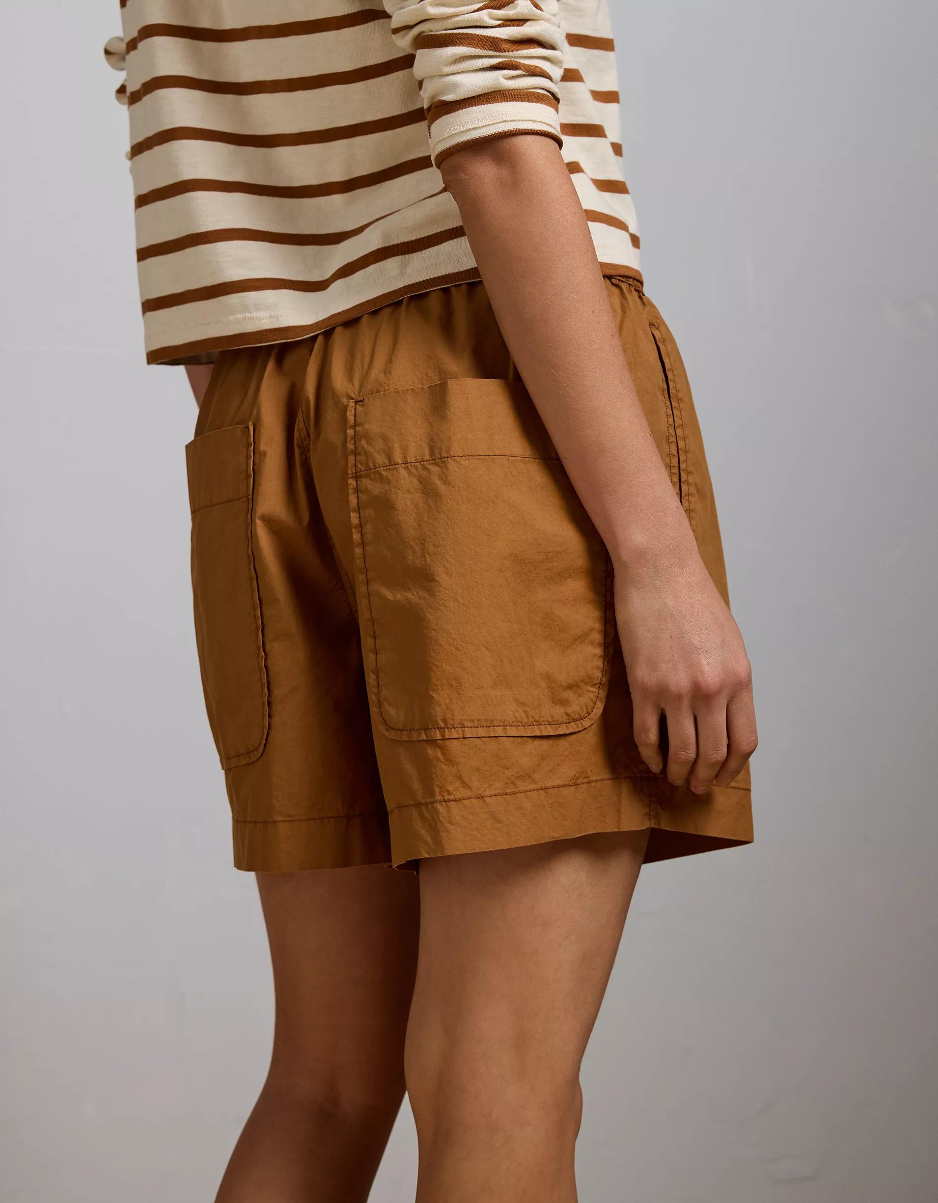 AE77 Premium Pull-On Poplin Short Product Image