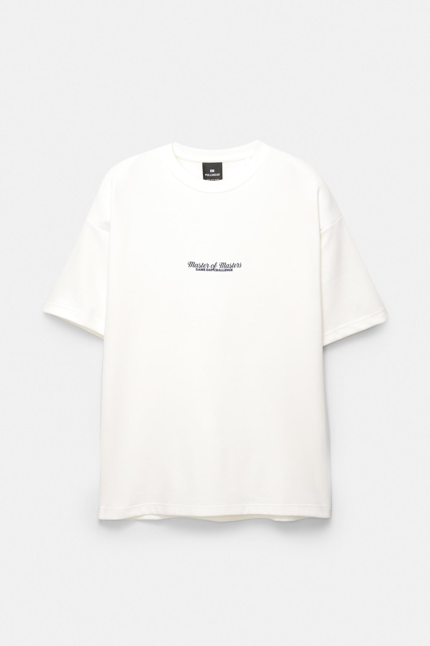 Embroidered short sleeve sweatshirt Product Image