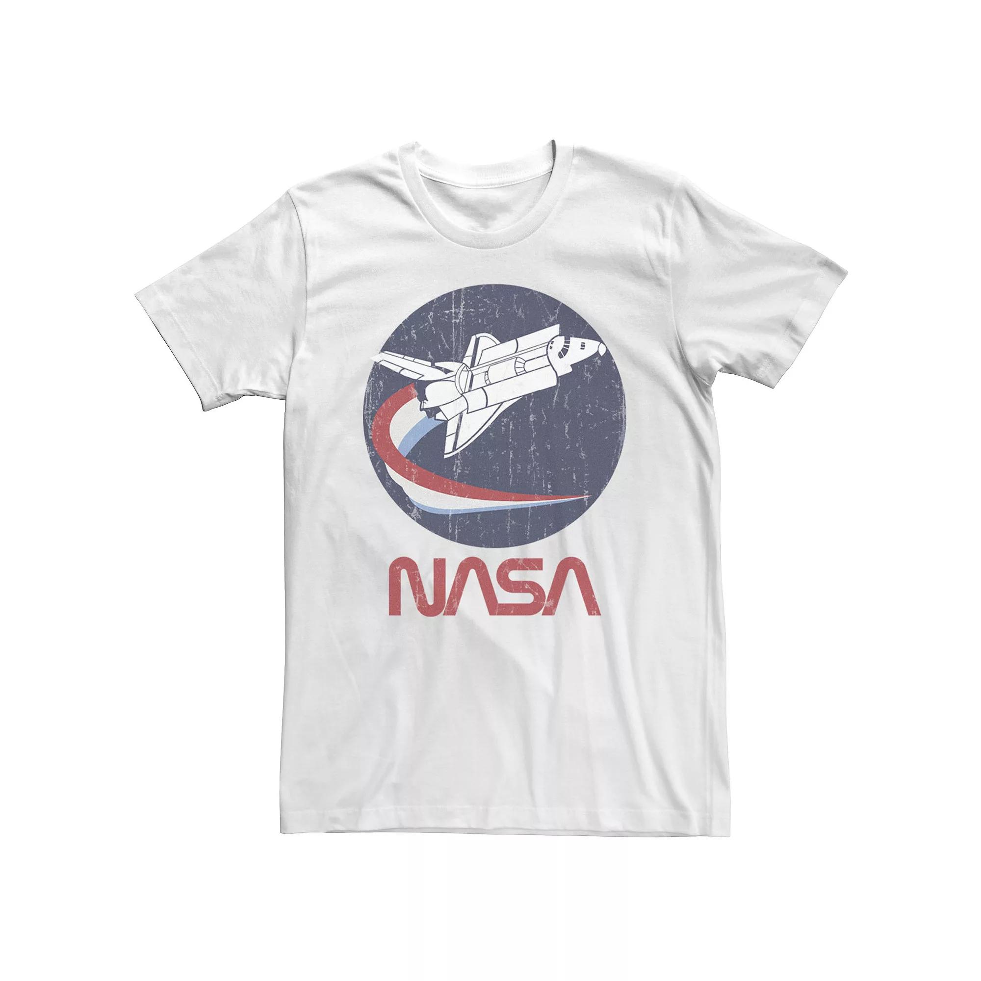 Big & Tall NASA Shuttle Three Color Swoosh Circle Tee, Men's,  Product Image