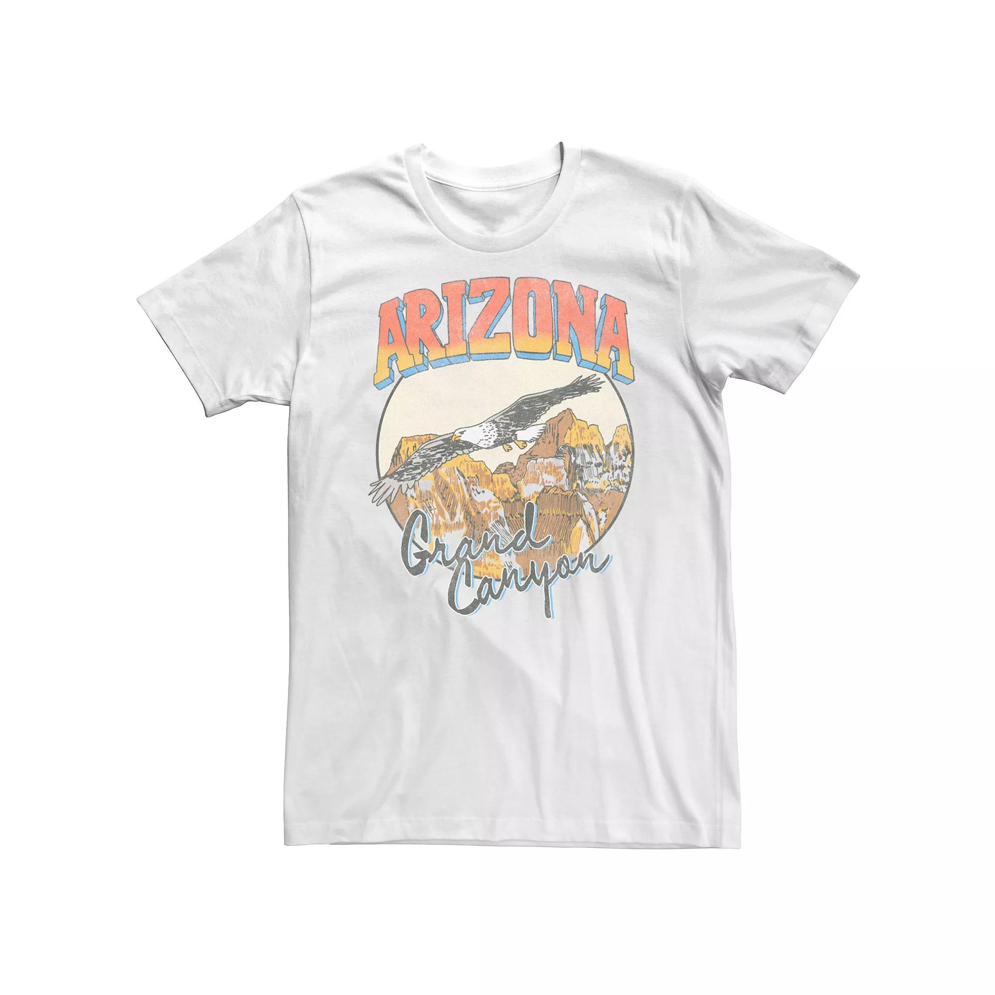 Big & Tall Eagle Flying Grand Canyon Arizona Circle Graphic Tee, Men's,  Product Image