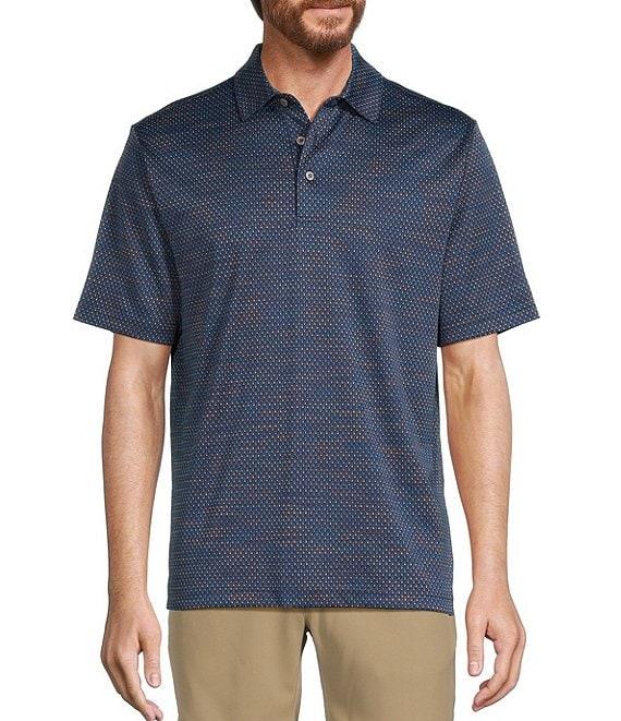Roundtree & Yorke Performance Short Sleeve Multi Jacquard Polo Shirt Product Image
