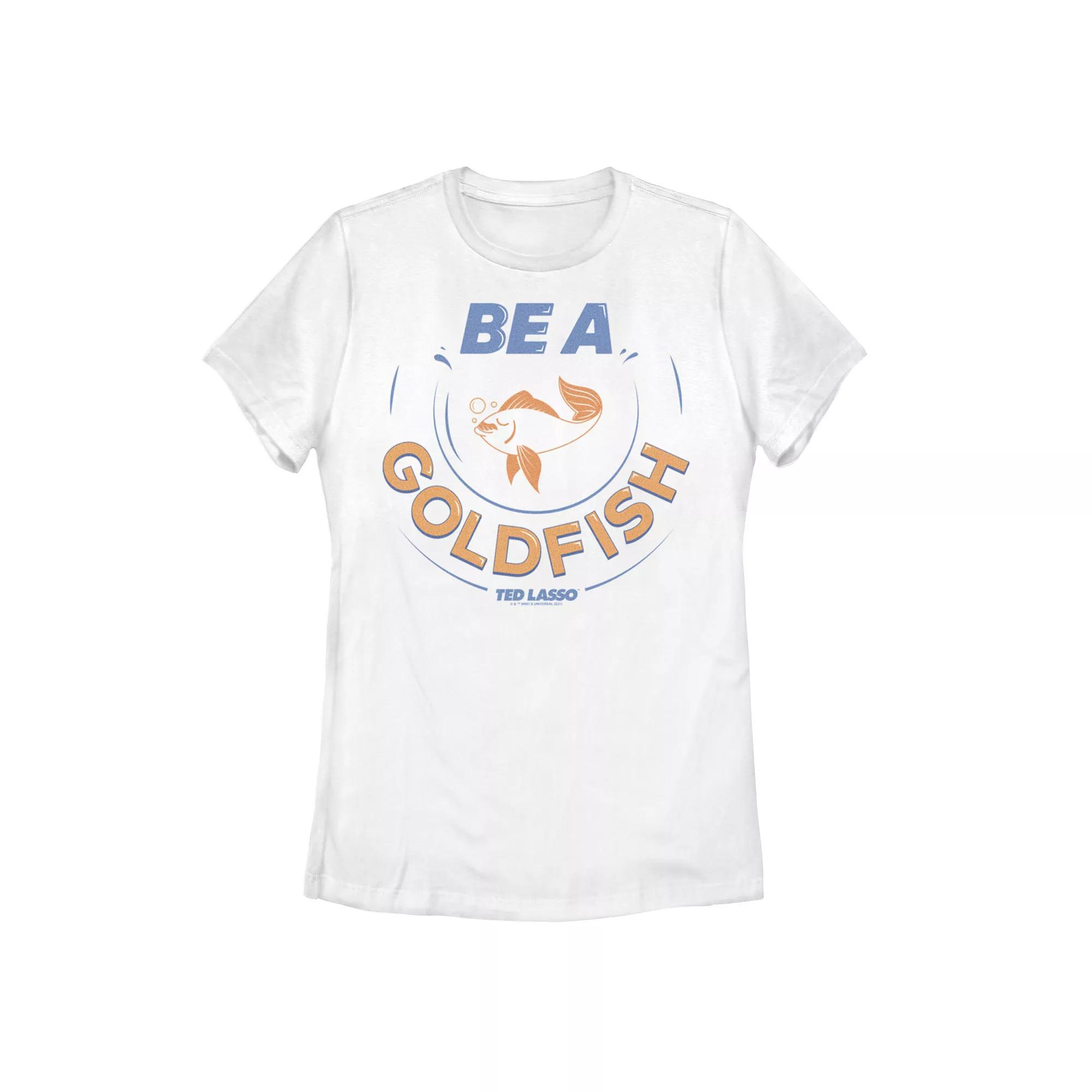 Juniors' Ted Lasso Be A GoldFish Original Graphic Tee, Girl's, Size: XL, White Product Image