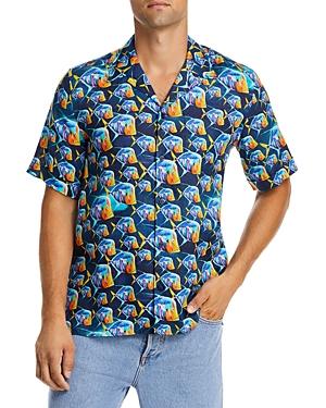 Vilebrequin Men's Linen Solid Bowling Shirt Product Image