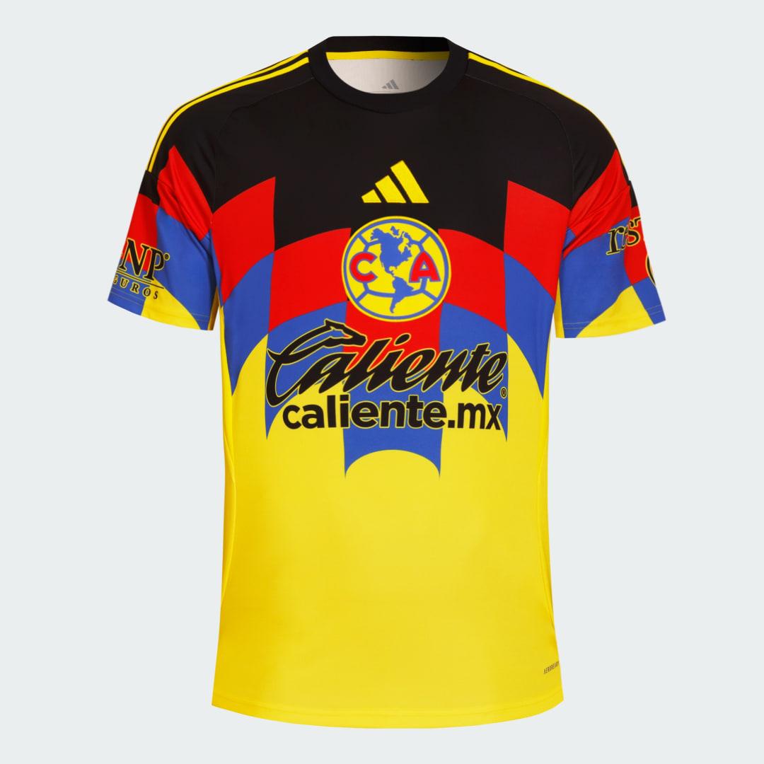 adidas Club Amrica 25/26 Home Jersey Yellow XS Mens Product Image