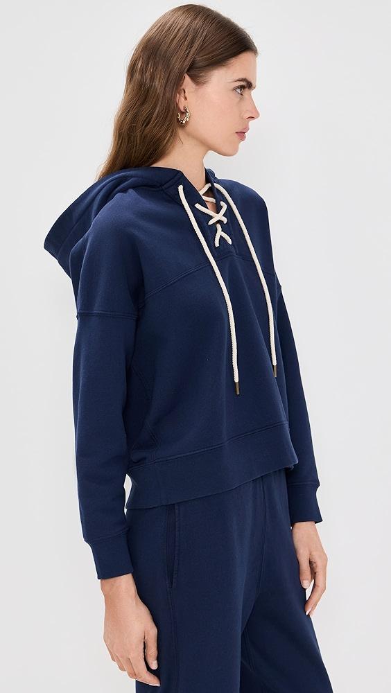 THE GREAT. The Lace Up Hoodie | Shopbop Product Image
