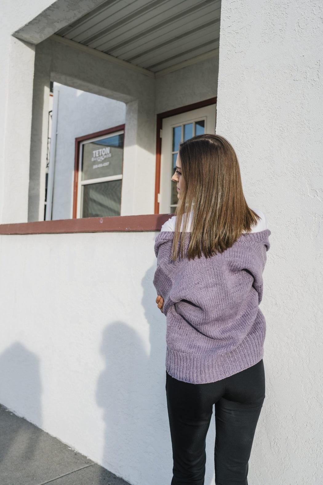 Hand Knit, Natural Dyed, Merino Wool Sweater. Product Image