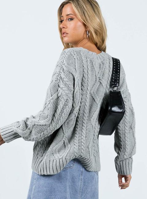 Anaya Oversized Sweater Grey Product Image