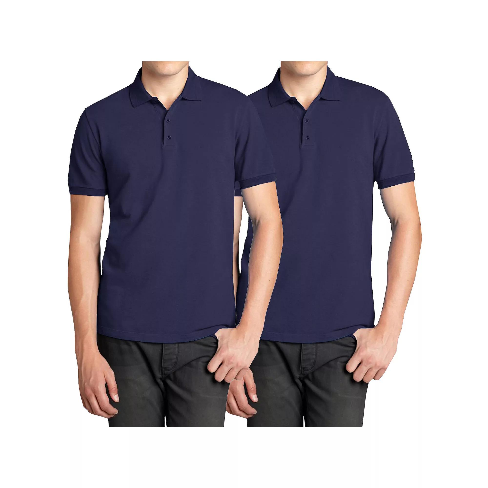 Men's Galaxy 2-Pack Pique Polo Shirts,  Product Image