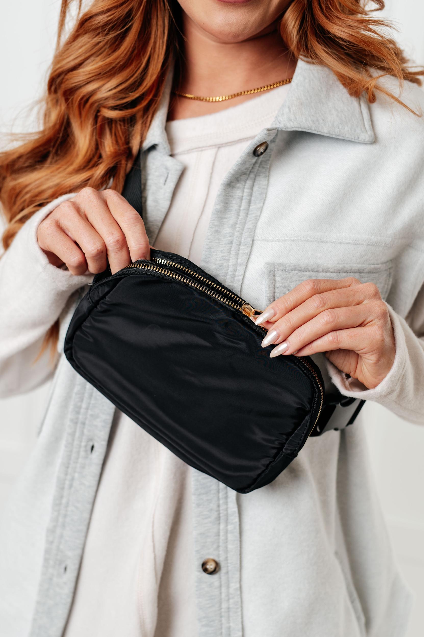 Everywhere I Go Crossbody Belt Bag in Black (Online Exclusive) Product Image