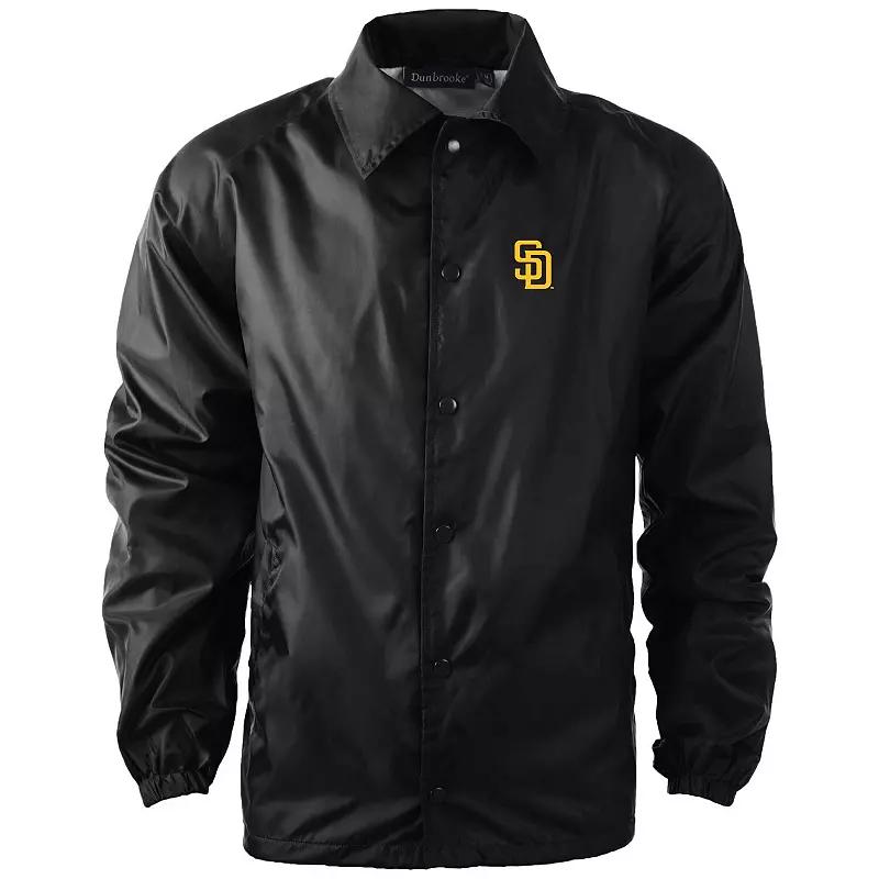 Men's Dunbrooke Navy Seattle Mariners Coach's Raglan Full-Snap Windbreaker Jacket,  Product Image