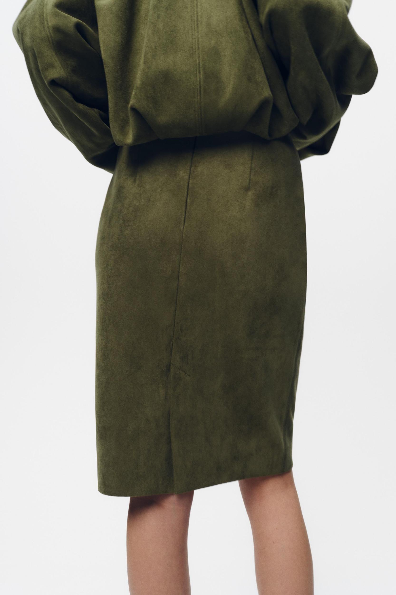 FAUX SUEDE SKIRT Product Image