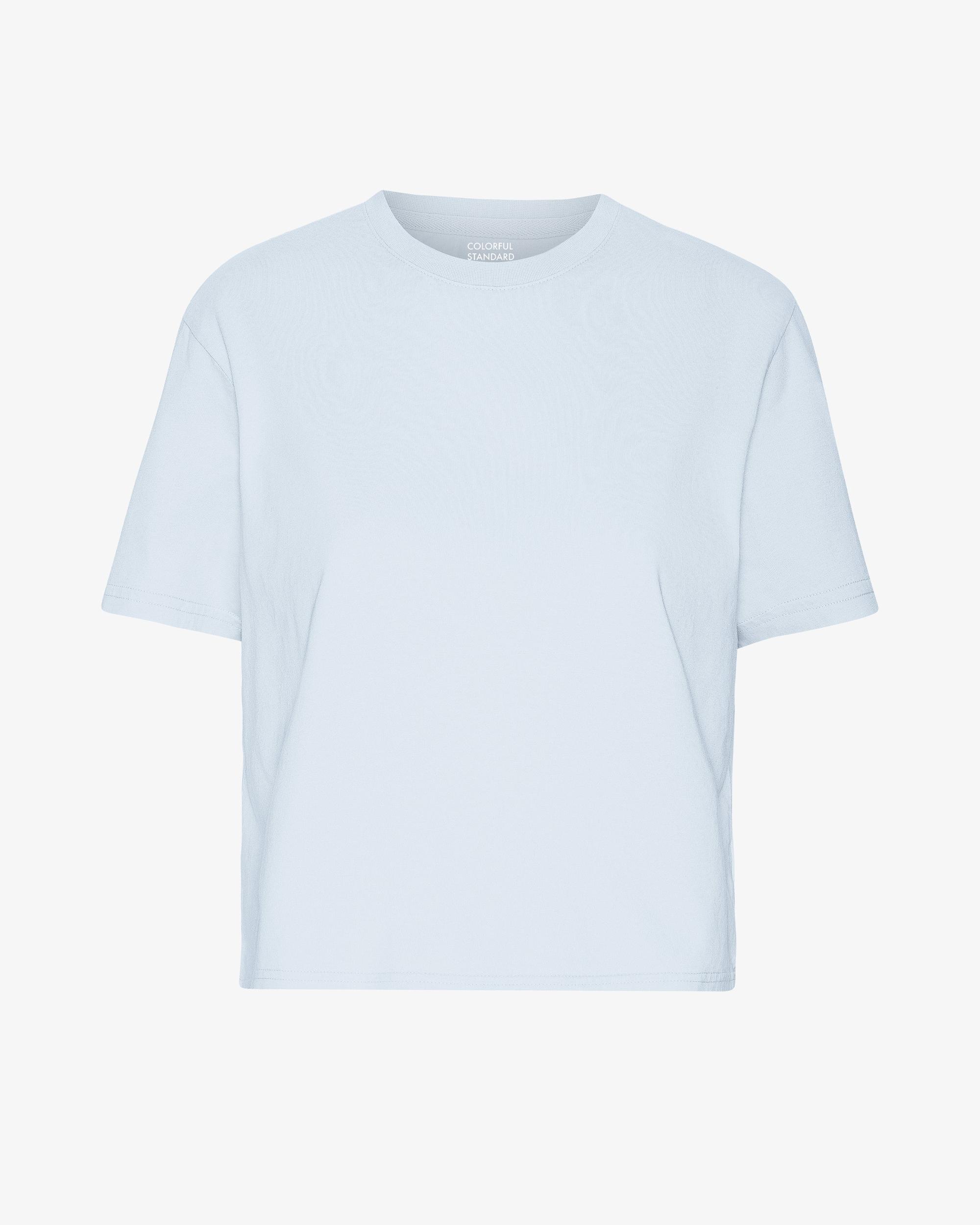 Organic Boxy Crop Tee - Polar Blue Product Image