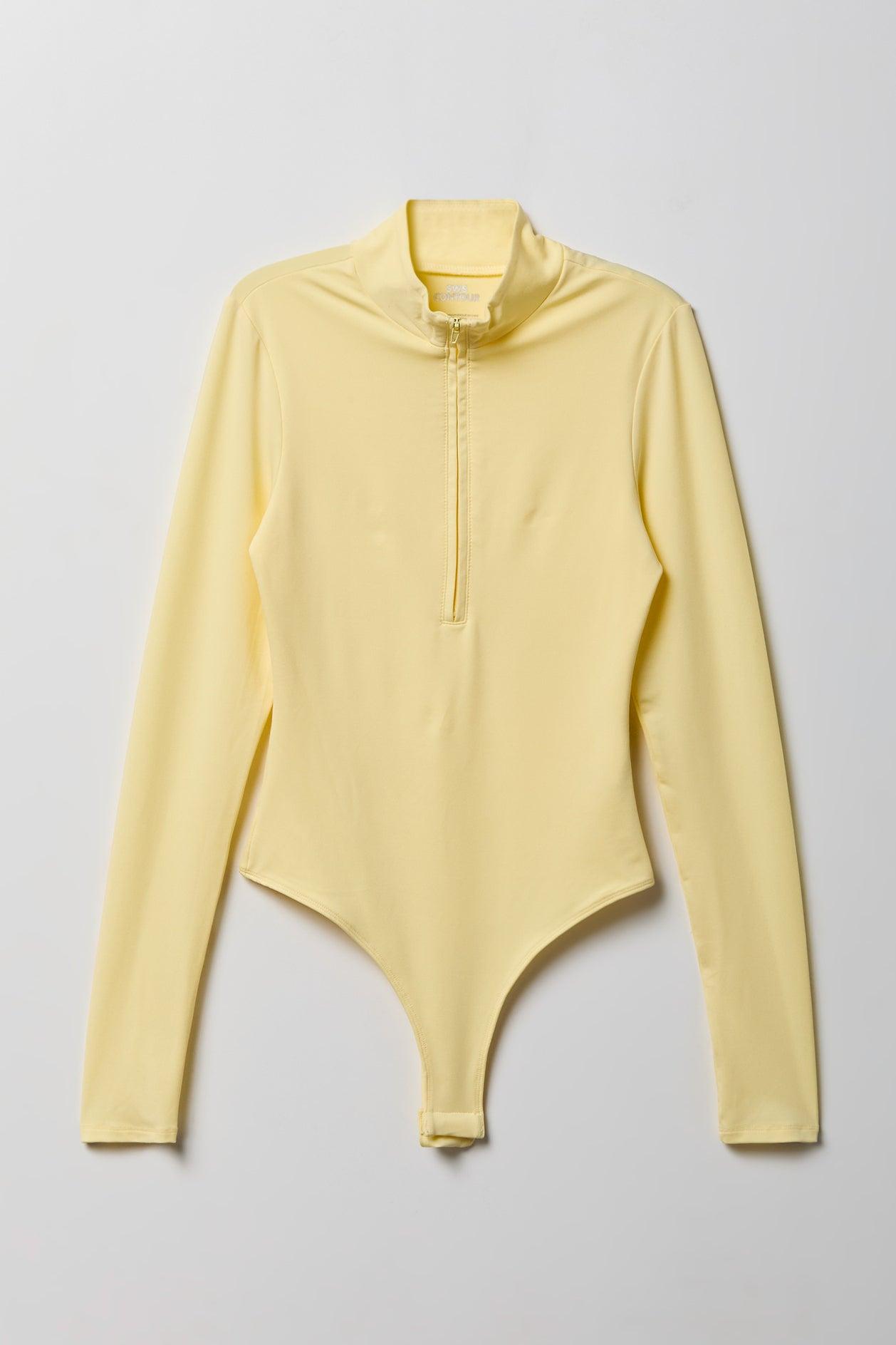 Contour Half Zip Long Sleeve Bodysuit Female Product Image