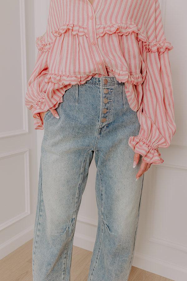 The Violet High Waist Barrel Jean Product Image