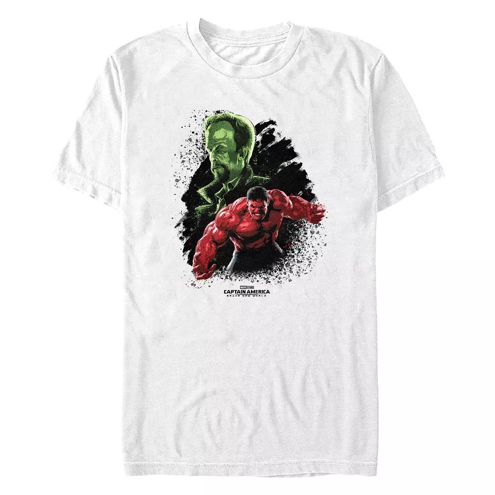 Men's Marvel Captain America Brave New World The Leader And Red Hulk Graphic Tee,  Product Image