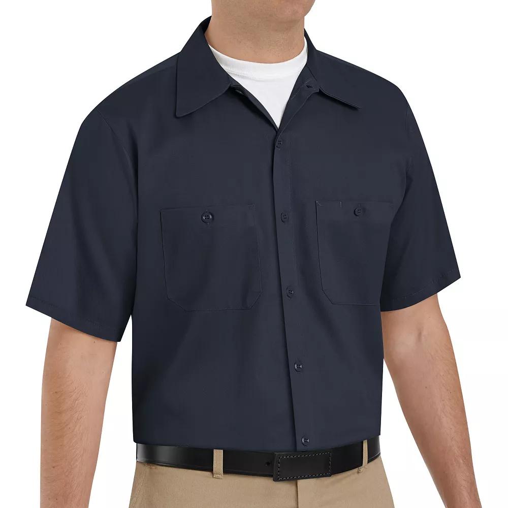 Red Kap Men's Short Sleeve Wrinkle-Resistant Cotton WorkShirt Product Image