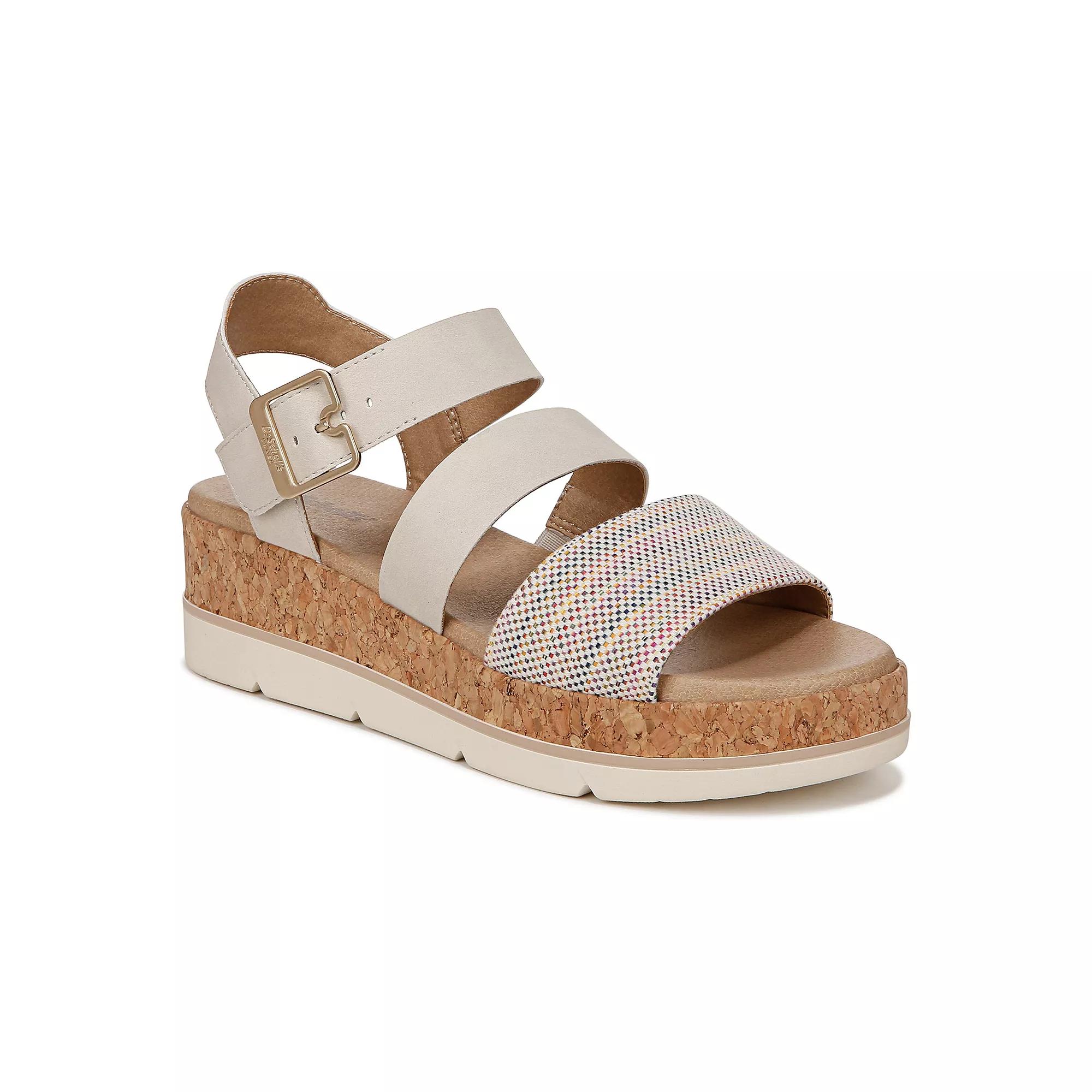 Dr. Scholl's Once Twice Women's Platform Sandals, Size: 7, Off White Team Product Image