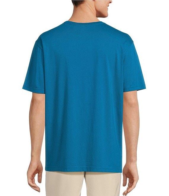 Caribbean Coral Reef Embroidery Short Sleeve T-Shirt Product Image