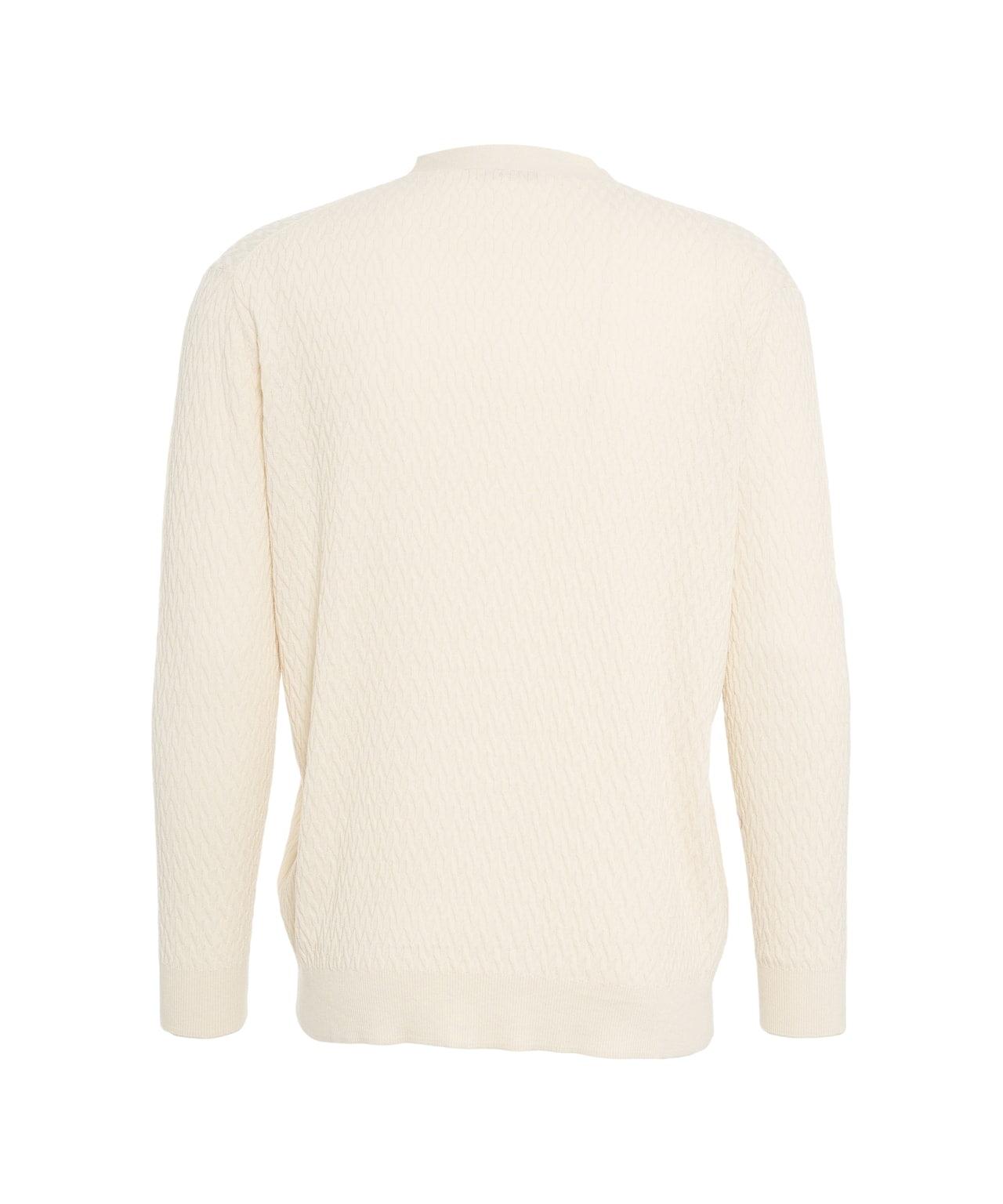 Cardigan with honeycomb structure Product Image