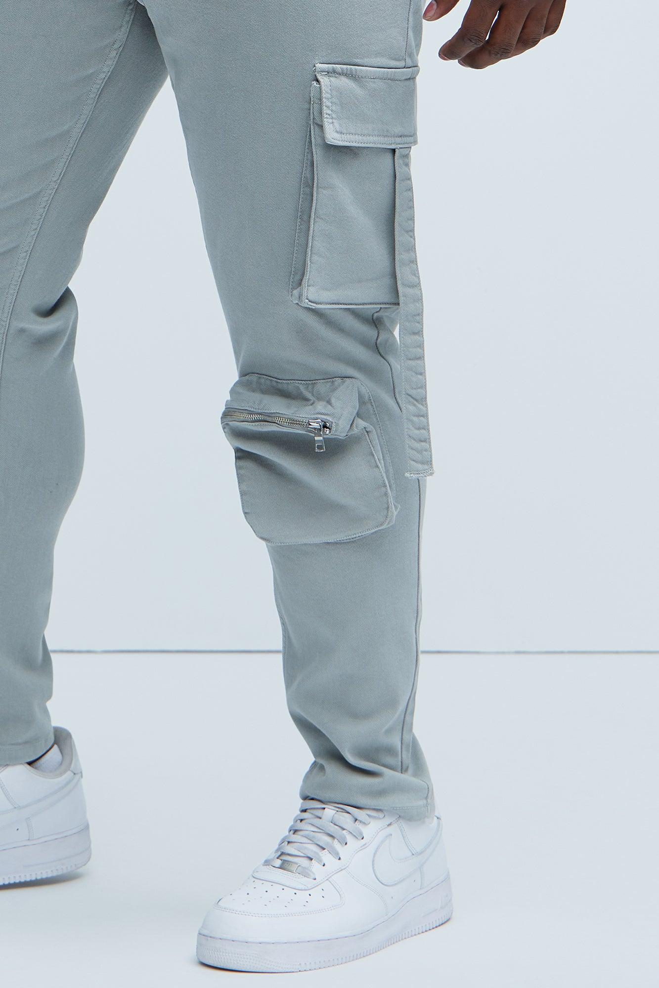 Bradford Skinny Cargo Pants - Grey Product Image