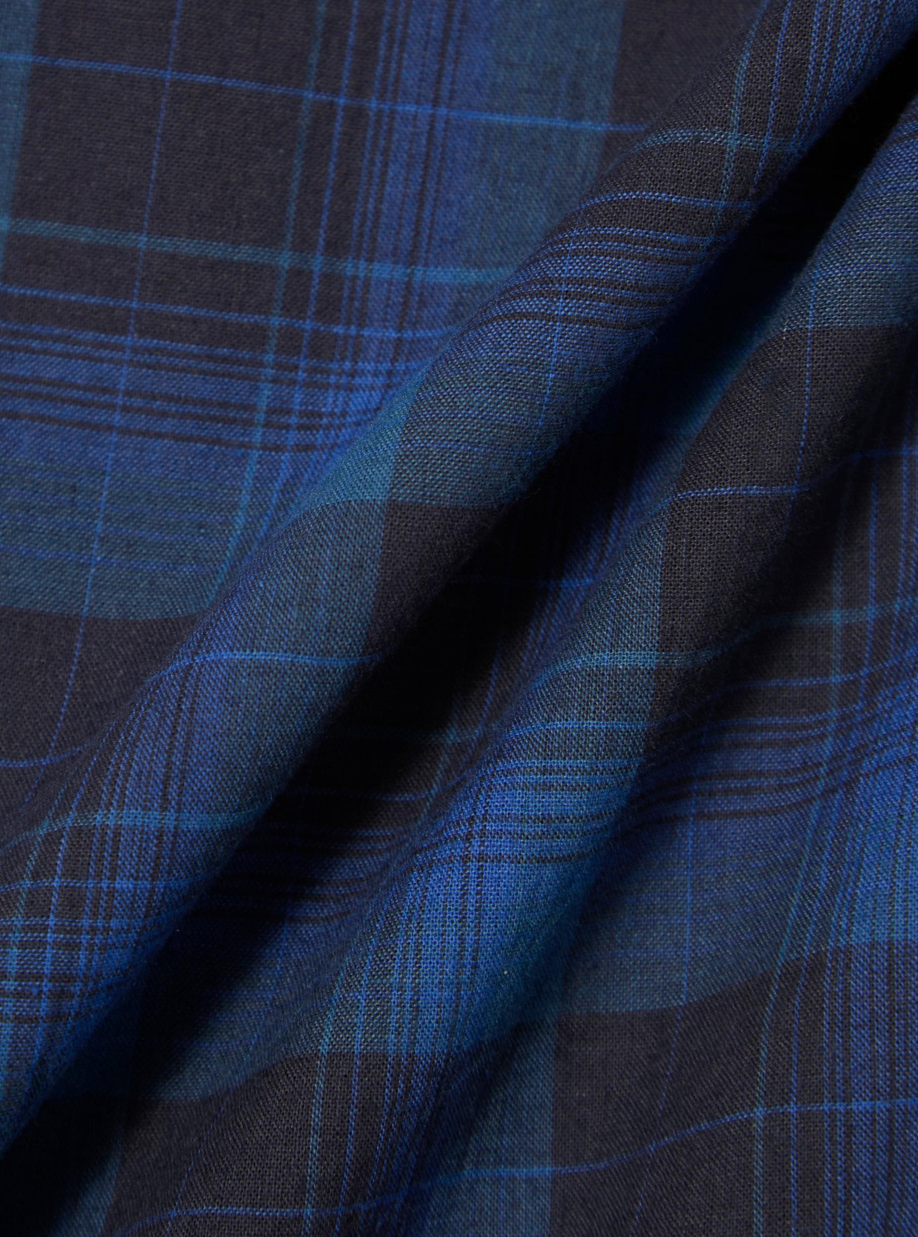 Navy/Blue Check Long Pyjama Set Product Image