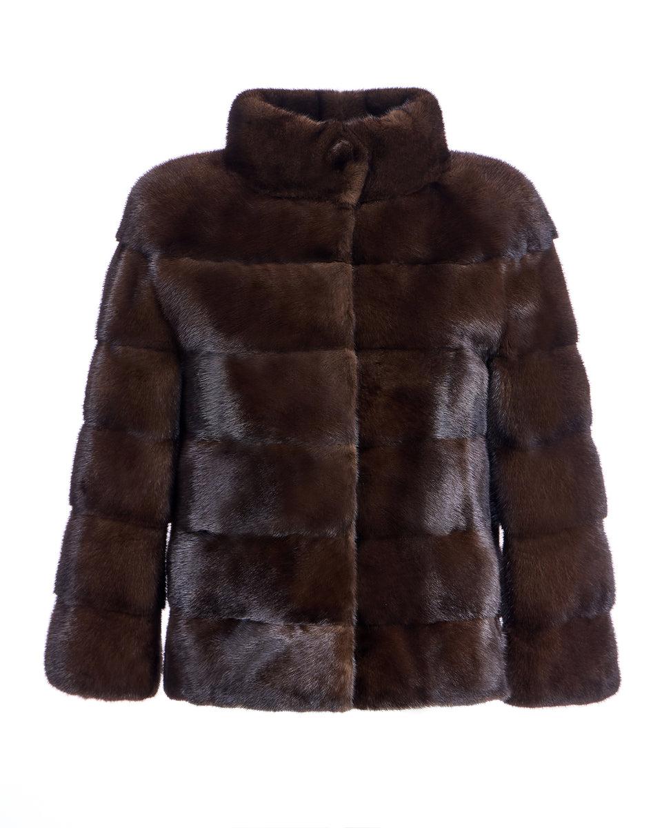 Horizontal Mink Jacket Product Image