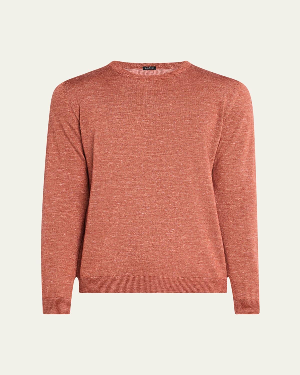 Mens Cashmere and Linen Crewneck Sweater Product Image