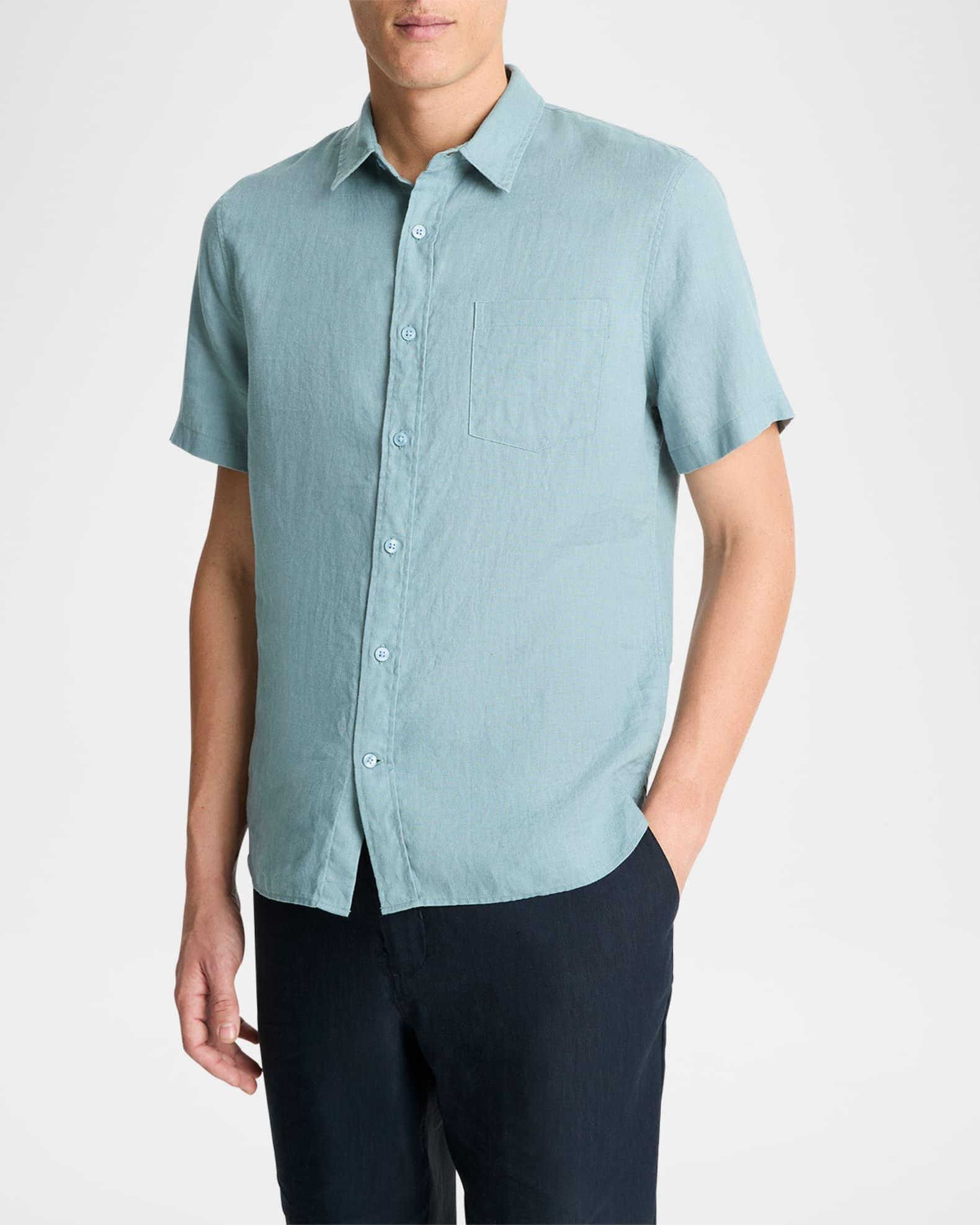 Linen Short-Sleeve Shirt Product Image