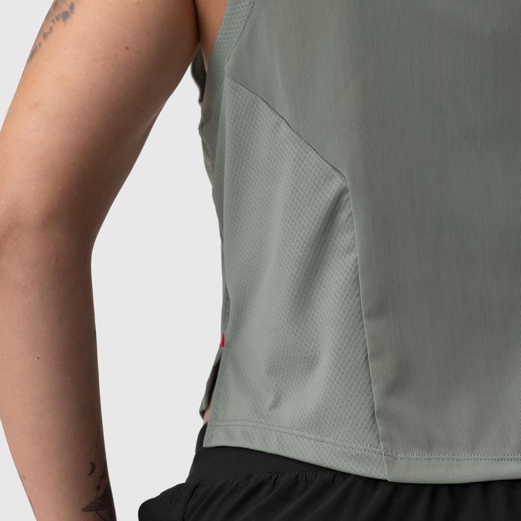 ASRV x Equinox AeroSilver® Cropped Training Tank - Sage Product Image