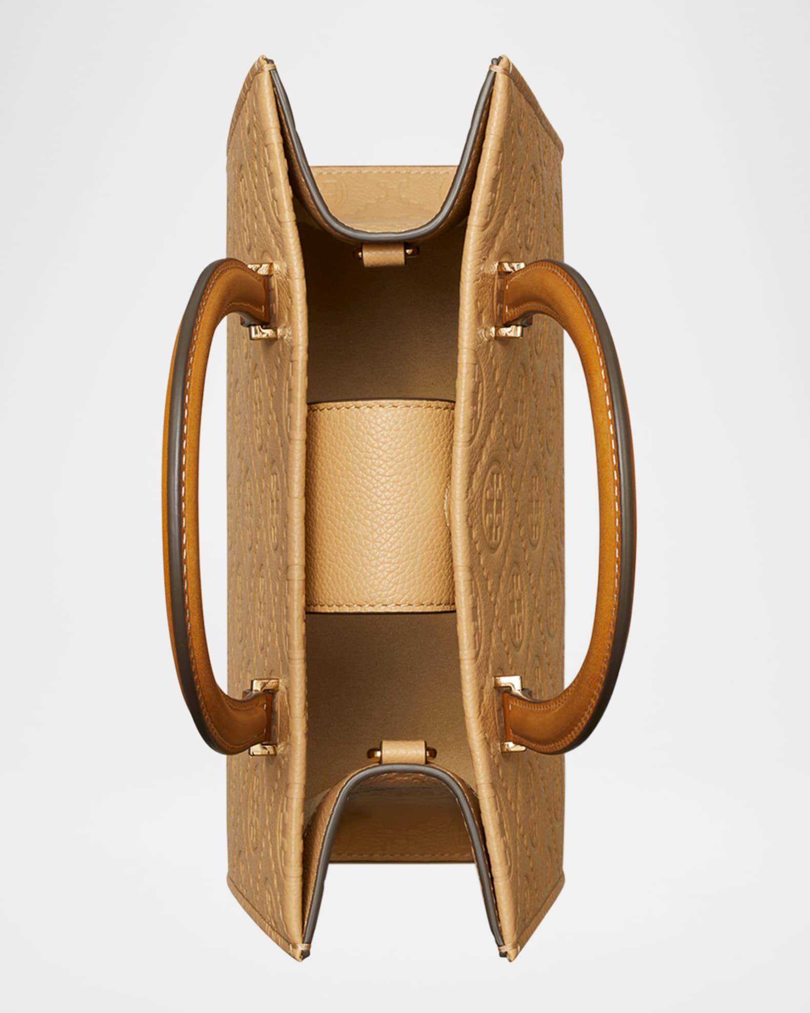 T-Monogram Pebble Leather Square Tote Bag Product Image