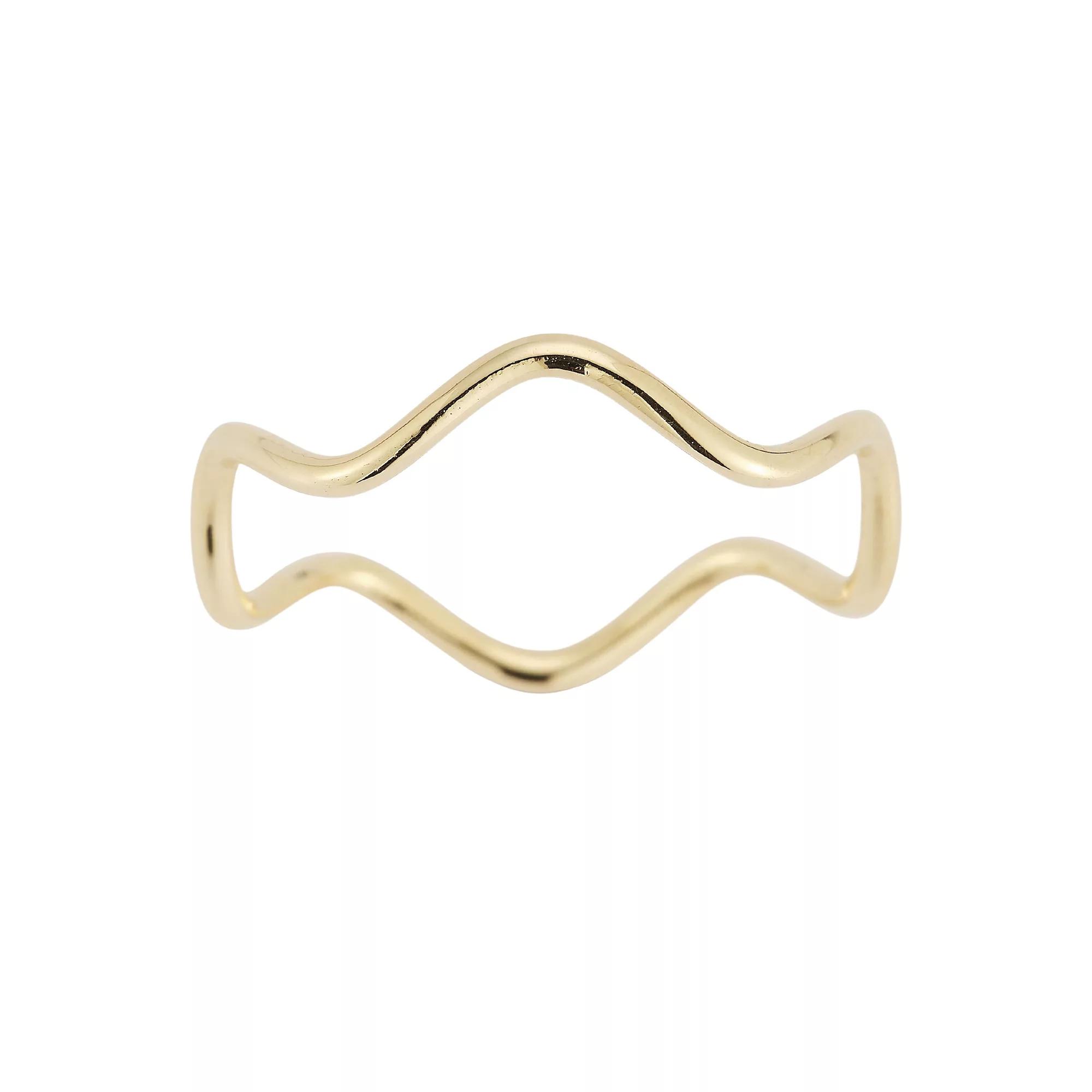 LUMINOR GOLD 14k Gold Zigzag Ring, Women's, Size: 7 Product Image