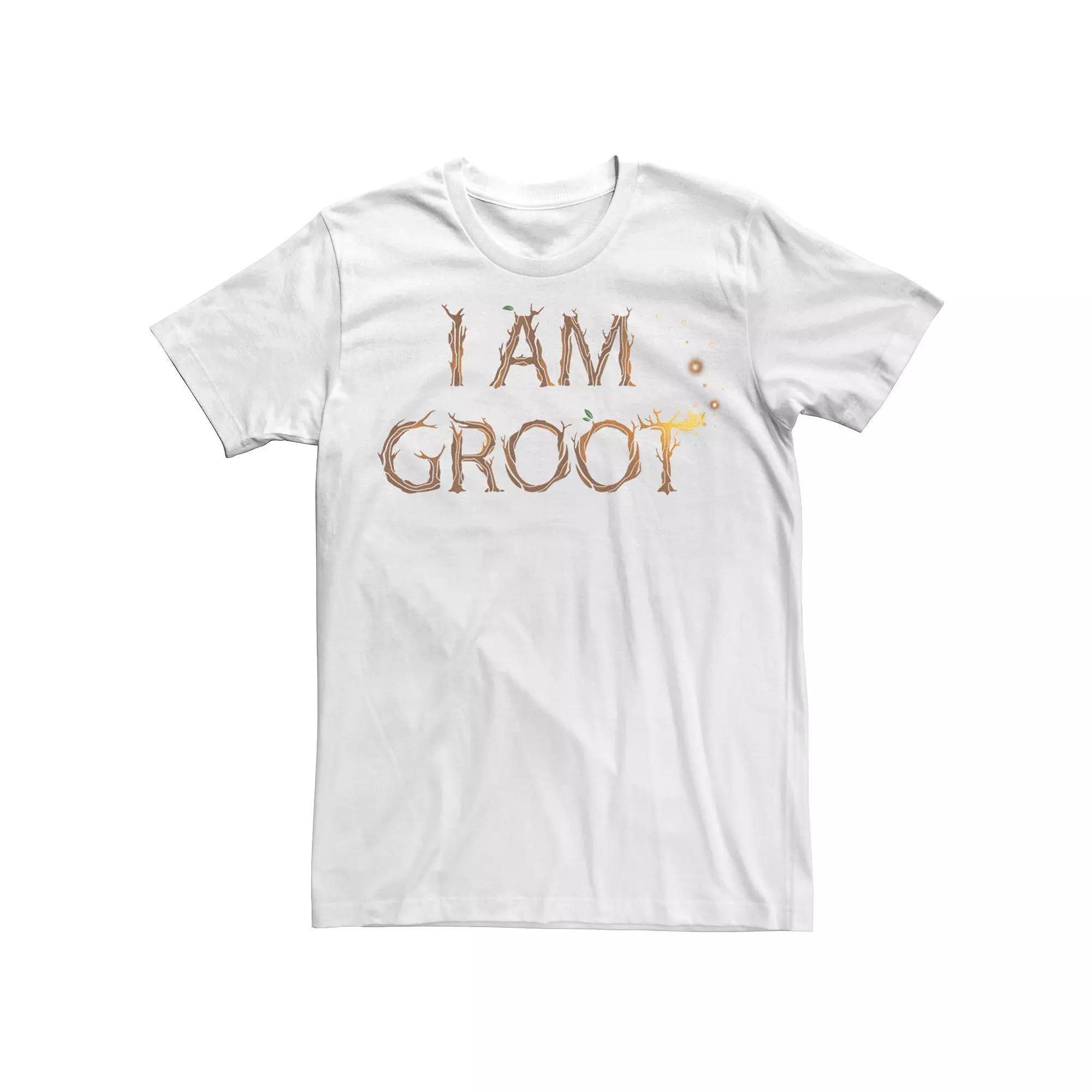 Men's Marvel Guardians Of The Galaxy I Am Groot Roots Graphic Tee, Size: XXL, White Product Image