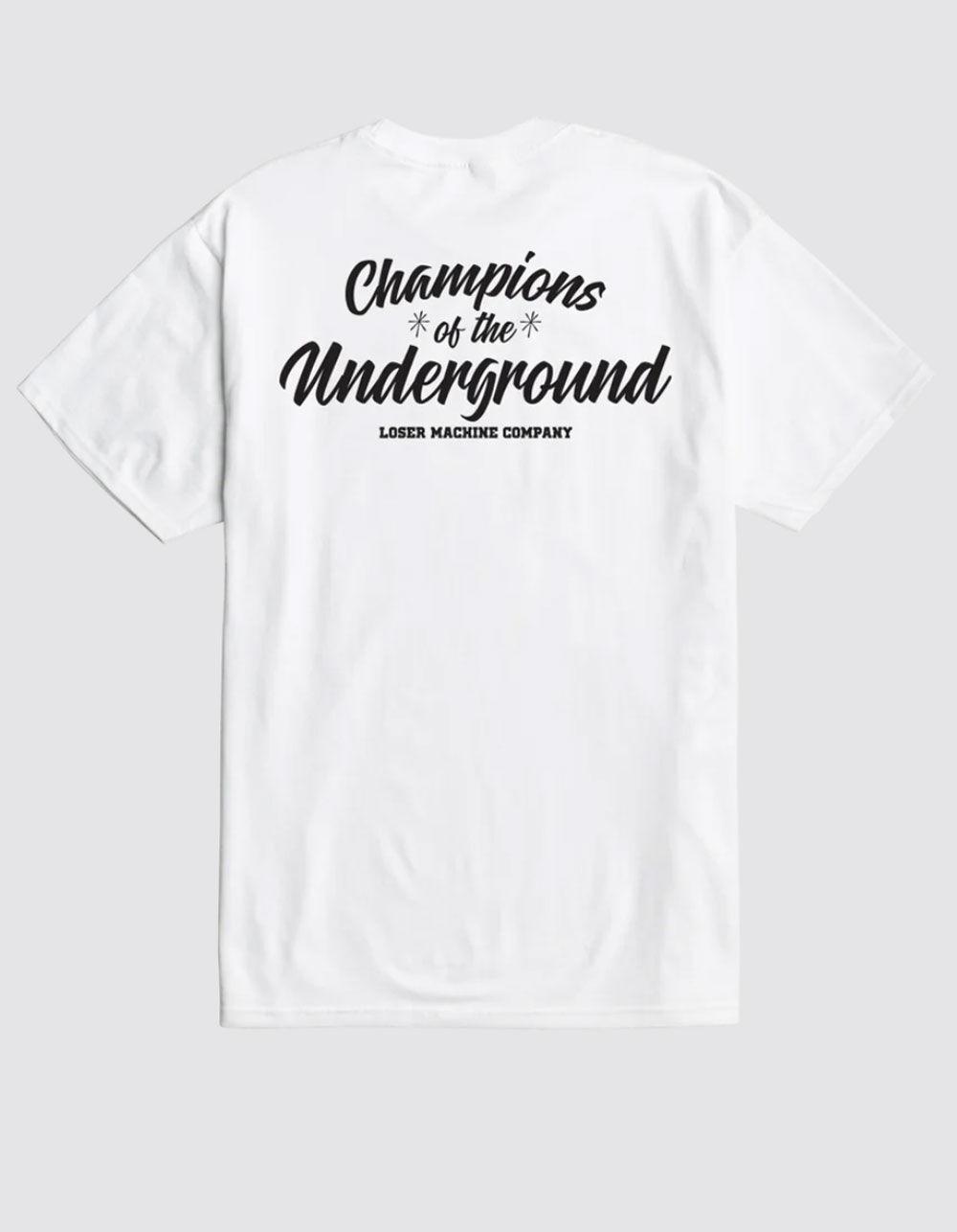 LOSER MACHINE Warm Ups Mens Tee - WHITE Product Image