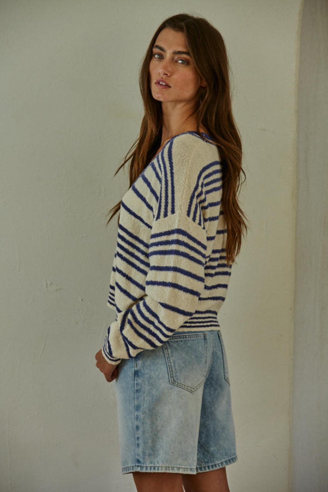 Alder Striped Cardigan Product Image