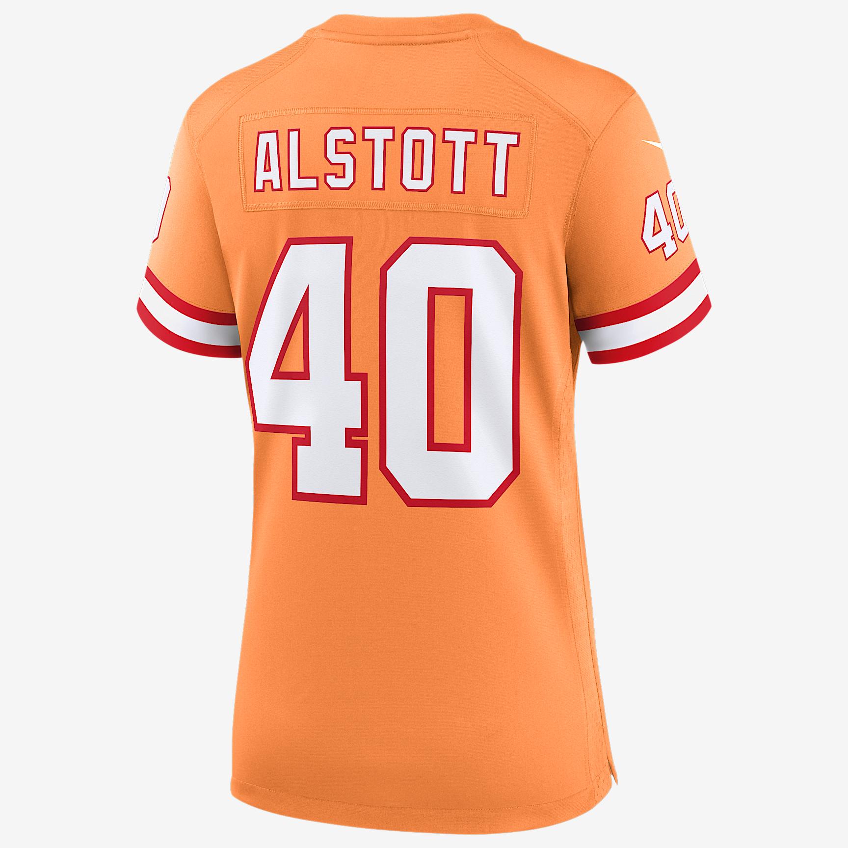 Mike Alstott Tampa Bay Buccaneers 50th Anniversary Womens Nike Womens NFL Game Jersey | 67NW01OSW6R-V21 Product Image