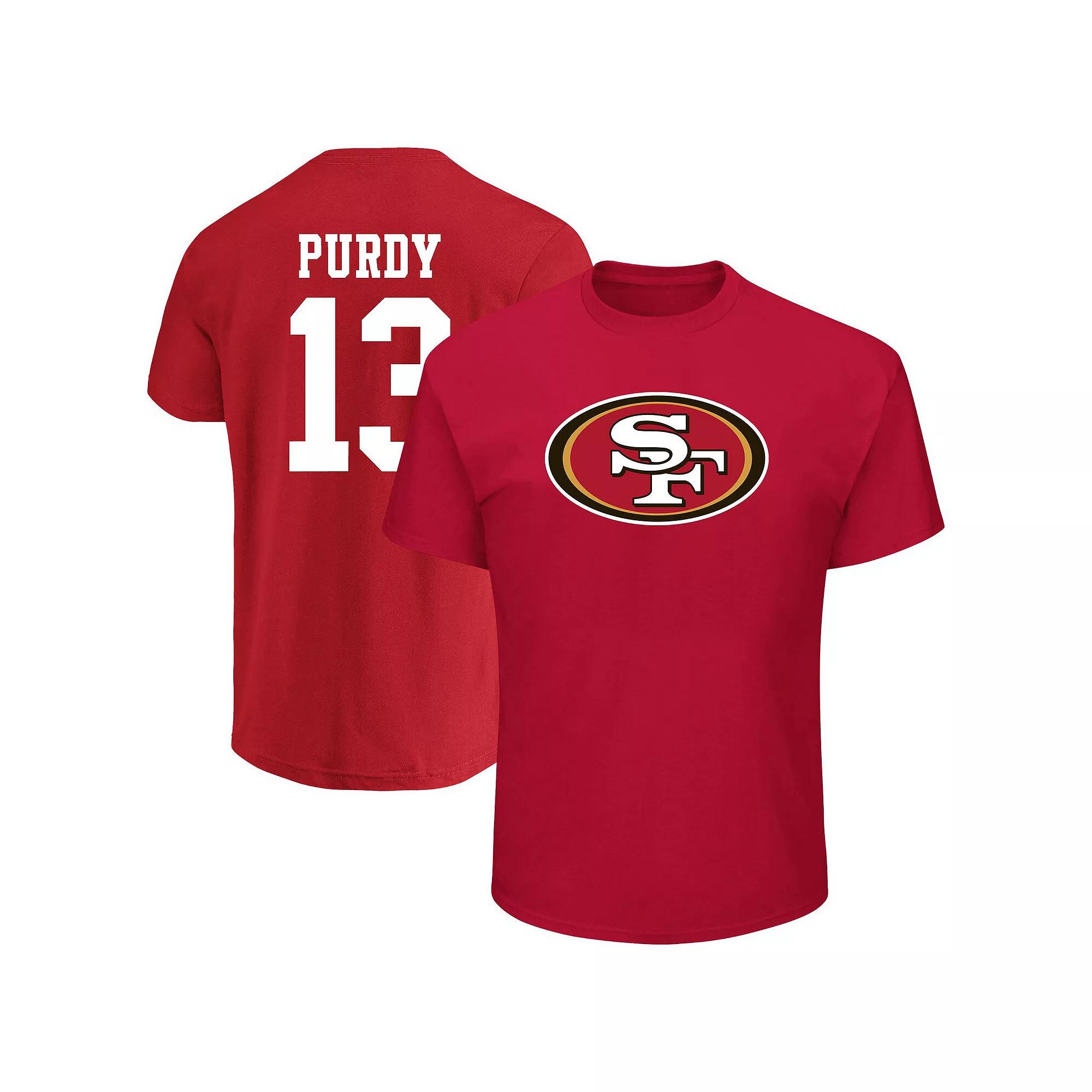 Men's Fanatics Brock Purdy Scarlet San Francisco 49ers Big & Tall Player Name & Number T-Shirt,  Product Image