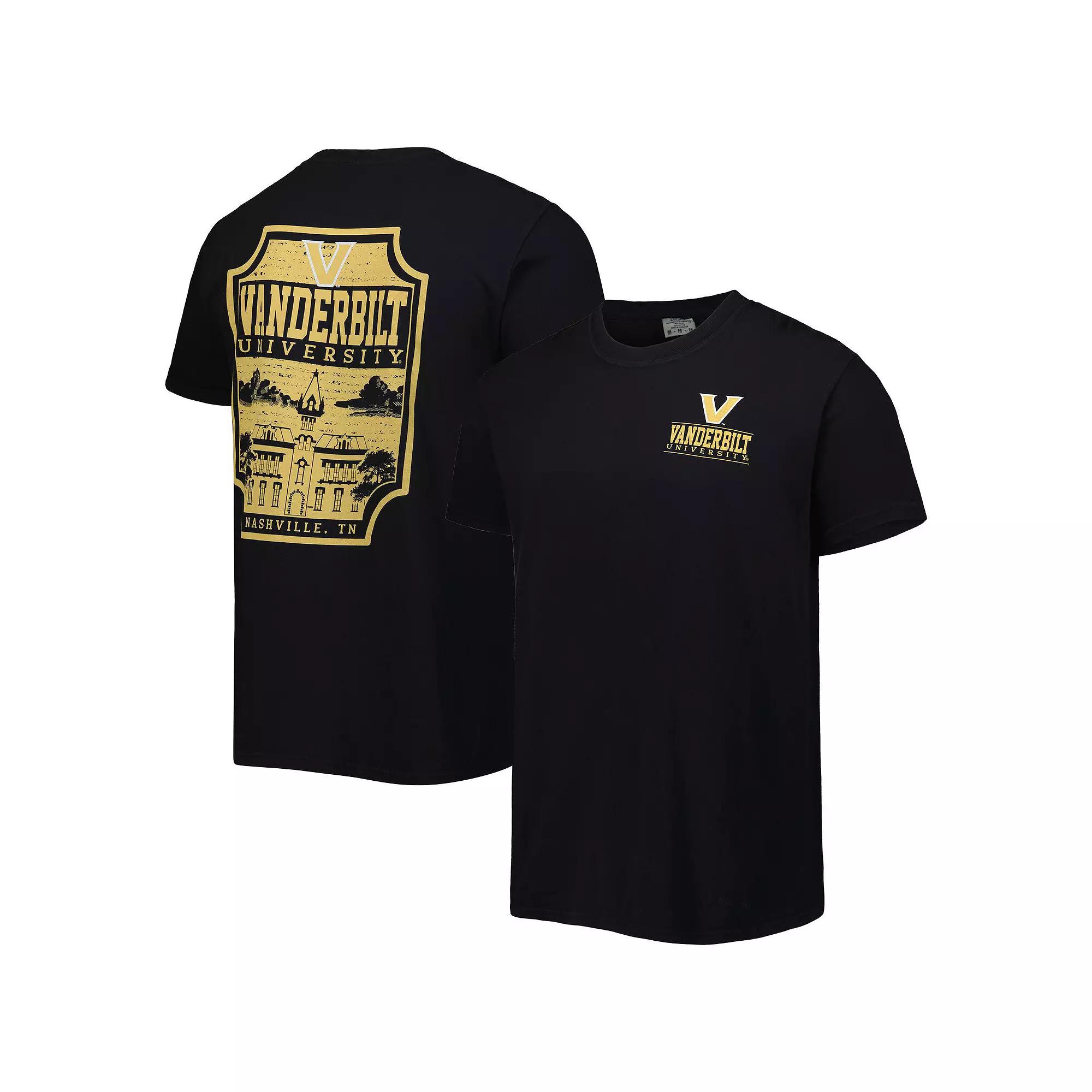 Men's Black Vanderbilt Commodores Logo Campus Icon T-Shirt, Size: Large Product Image