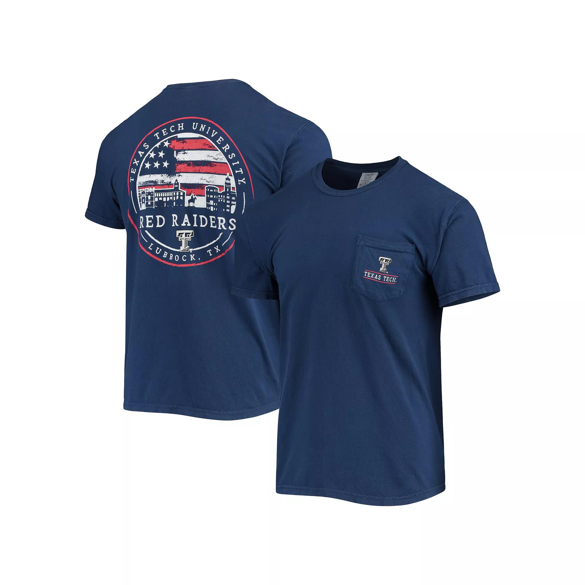 Men's Navy Texas Tech Red Raiders Campus Americana T-Shirt,  Product Image