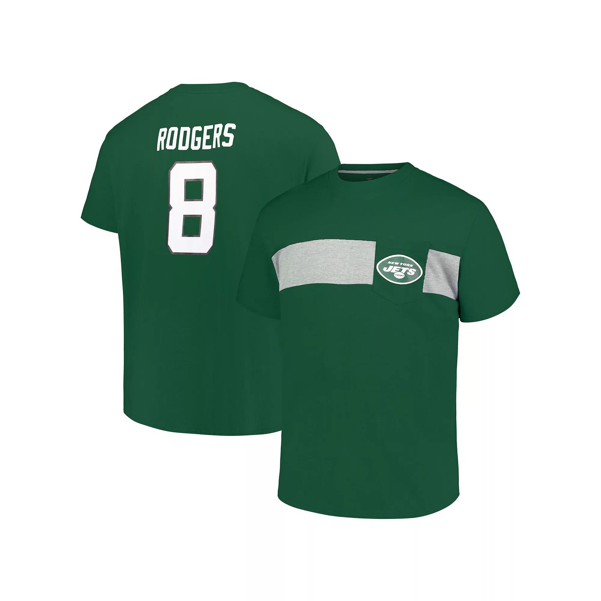 Men's Fanatics Aaron Rodgers Green New York Jets Big & Tall T-Shirt, Size: 4XB Product Image
